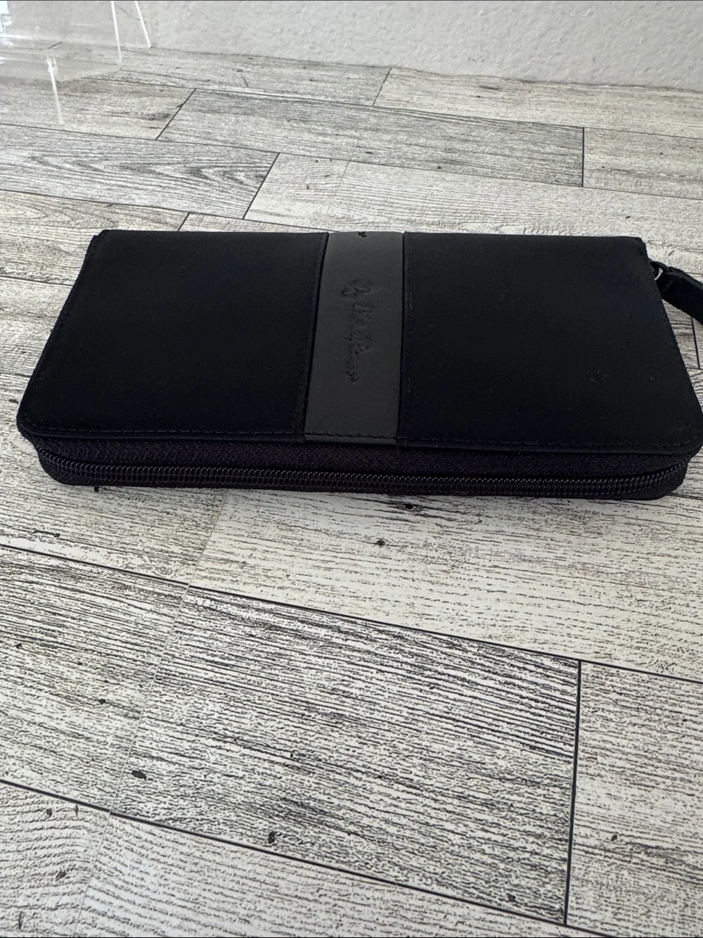 Paloma Picasso Black Zip-Around Wallet New In Box